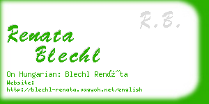 renata blechl business card